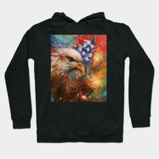 Patriotic Fusion Abstract Art Surrealistic Style Original Artwork Gift Ideas 01 Hoodie